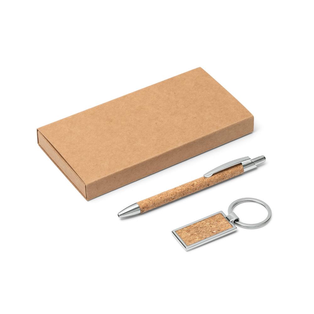LAVRE. Kit esferográfica e chaveiro