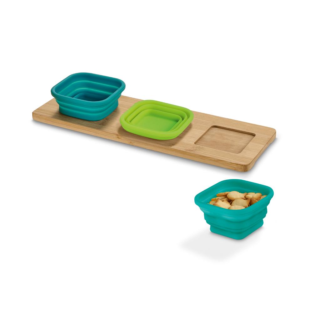 PICKLED. Base de mesa com 3 potes