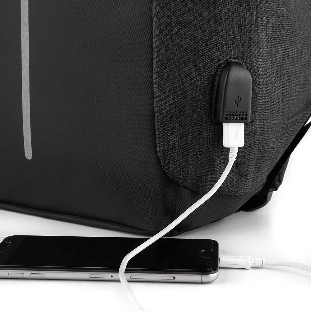 Mochila Poliéster Anti-Furto USB