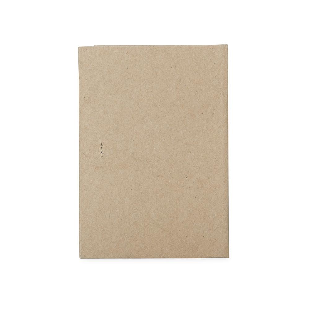 Bloco de Anotações em Kraft com Porta Caneta